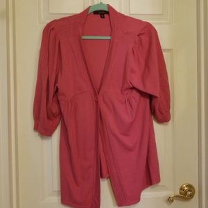 Pink short sleeve sweater